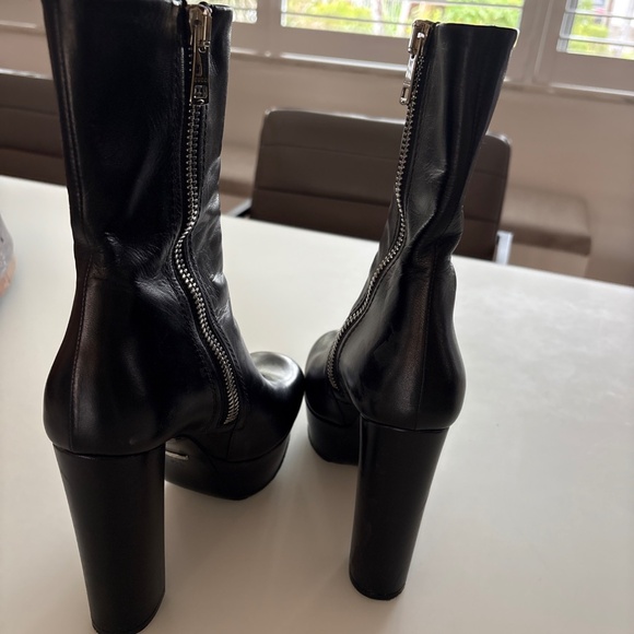 Gucci Platform Black Leather Boot SZ 9.5 - Picture 6 of 10